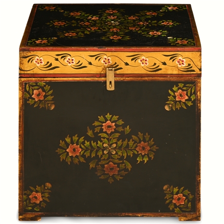 Vintage Painted Cube Chest