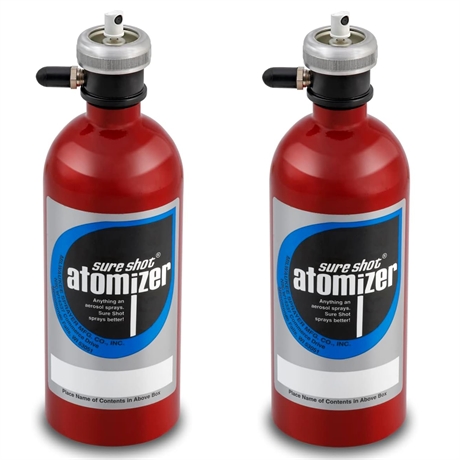 SureShot® Atomizers Sprayer Aluminum Red Exterior