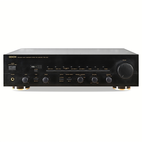 Denon PRA-1500 Stereo Pre-Amplifier – Black, Japan, Boxed w/ Remote & Manual