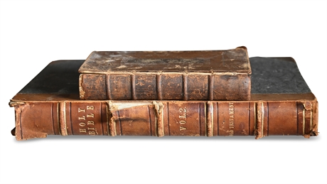 18th & 19th Century Leather Bound Books