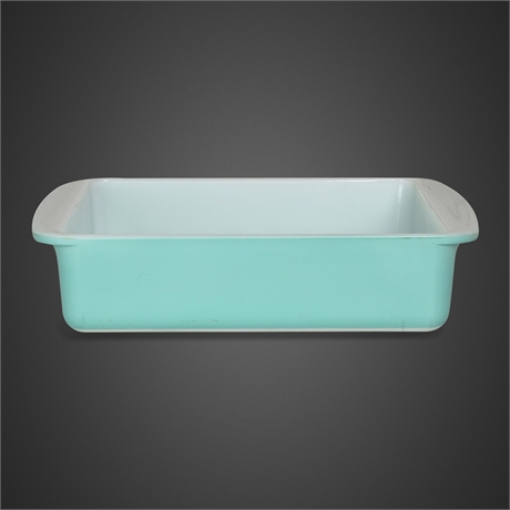 1950s Pyrex 222 Turquoise 8" Square Baking Dish