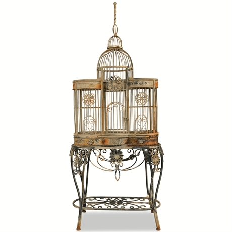 Ornate Iron Birdcage