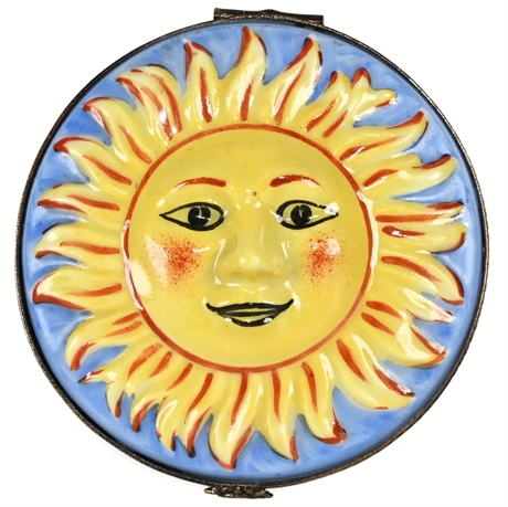 Limoges® Sun Face Trinket Box