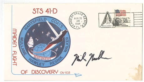 Mike Mullane Signed STS 41-D Discovery Maiden Flight Cover — KSC Aug 30, 1984