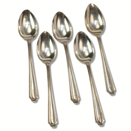 (5) Antique Sterling Silver Spoons