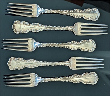 Whiting, Louis XV Sterling Forks (162g)