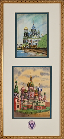 Russian Watercolors - Framed