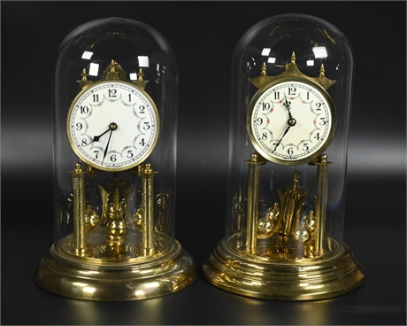 Pair German Anniversary Clocks