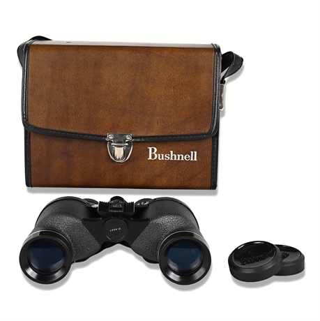 Bushnell Banner 7x35 Extra Wide Angle InstaFocus Binoculars with Case, 1973