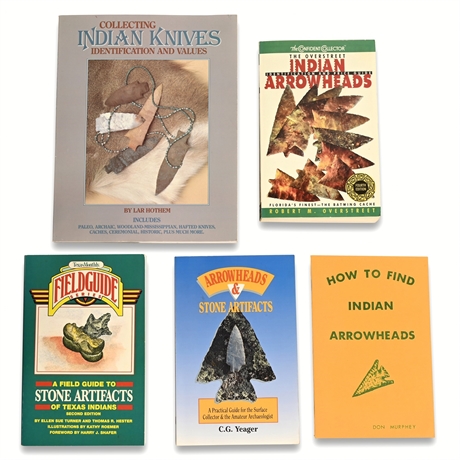 Indian Knives & Arrowheads: Books Collection