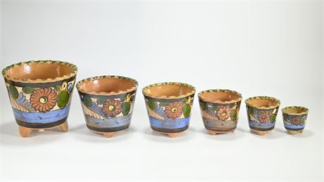 1930's Mexican Nesting Planters