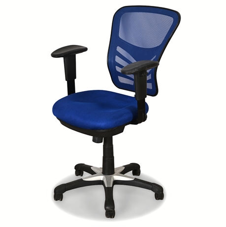Modway Mesh Ergonomic Office Chair – Blue with Adjustable Arms