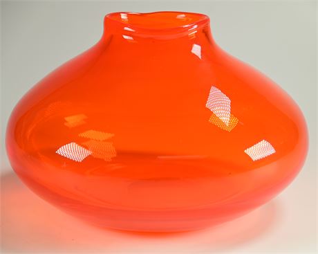 Mid-Century Blown Glass Vase, Free Form