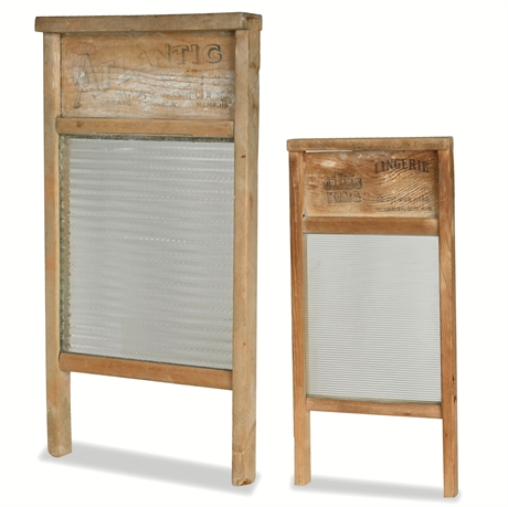 Antique Glass Washboards