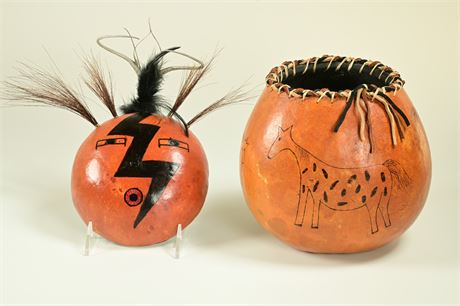 Original Sharon McKee Gourd Art