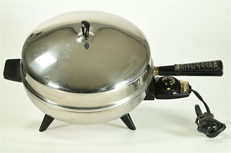Farberware Stainless Steel Electric Fry Pan 12" With Lid