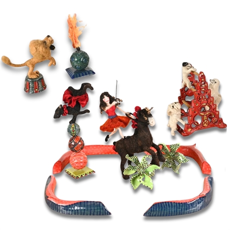 Lanphere & Kane "Fire & Fiber" Award Winning Circus Mixed Media Installation