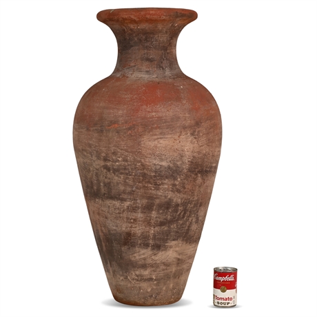 32" Terracotta Floor Vase