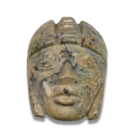 Mayan Style Carved Stone Head