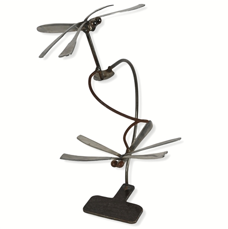 Dancing Dragonflies Balancing Garden Sculpture