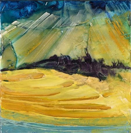Marjorie Moeser “Shifting Sands” 2014 Acrylic on Canvas 6x6