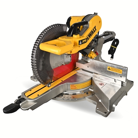 DeWalt DWS780 12″ Sliding Compound Miter Saw w/ Track System & Clamps