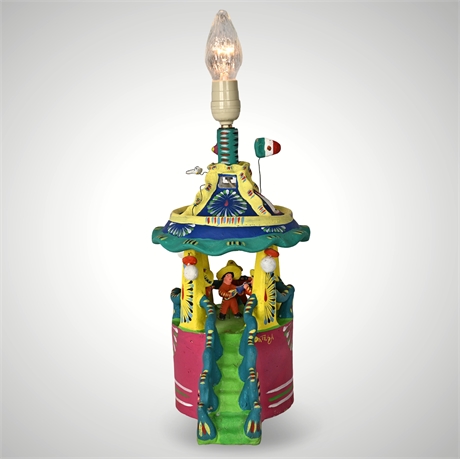 Ortega Mexican Folk Art Lamp — Plaza Style