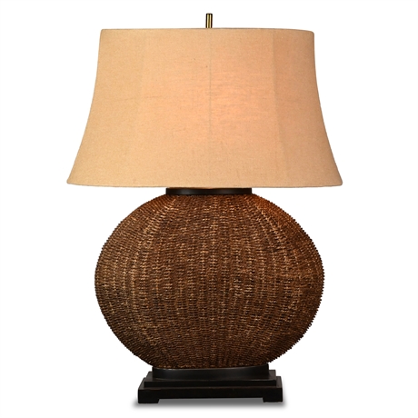 37" Seagrass Table Lamp