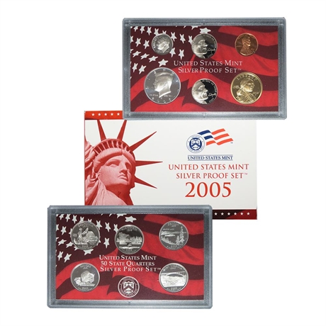 2005-S U.S. Mint Silver Proof Set in Original Packaging