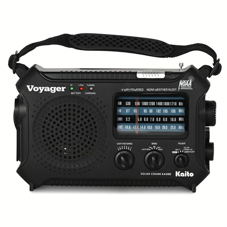 Voyager 4 Way Powered NOAA Weather Alert Radio Kaito