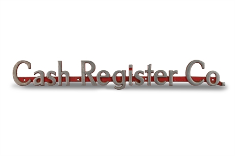 Vintage "Cash Register Co" Sign