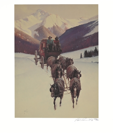 Cowboy Artist of America - "Red Mountain Pass, Oil" by Robert Pummill