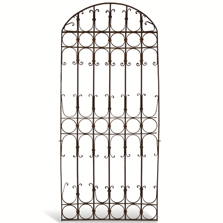 Late 19th Century Spanish Moorish Hand-Forged Wrought Iron Gate