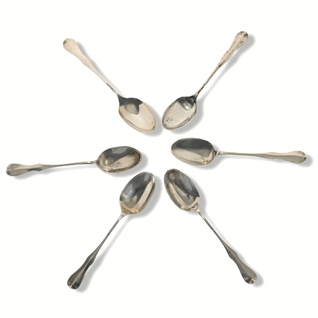 6 Sterling Silver Spoons by Stieff, Williamsburg Collection, 77 Grams