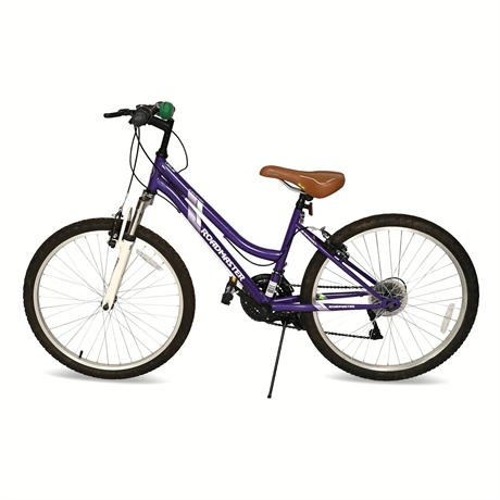 Roadmaster Granite Peak 24" Girls' Mountain Bike, 18-Speed — Purple