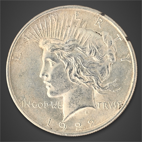 1922 Peace Silver Dollar – Philadelphia Mint – .900 Silver
