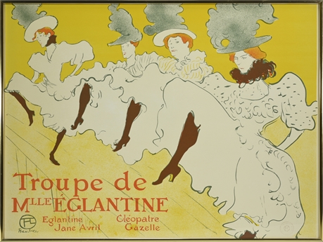 Troupe de Mlle Églantine Framed Poster