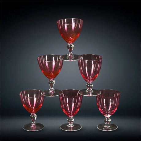 Vintage Cranberry Pink Aperitifs