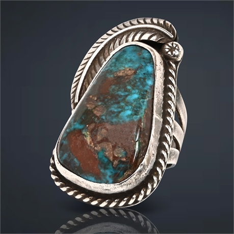 George Kee Turquoise & Sterling Silver Ring