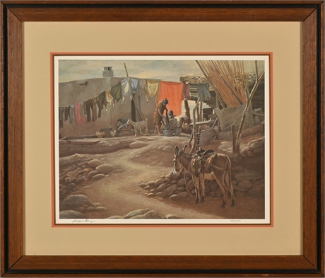 Wayne Baize "Wash Day" Signed Limited Edition Print