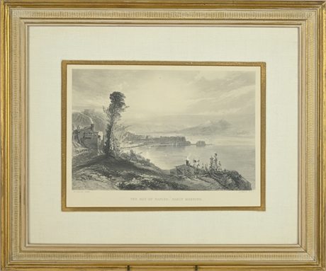 "The Bay of Naples:Early Morning" Etching