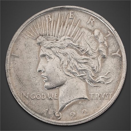 1922 Peace Silver Dollar
