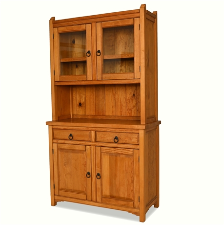 Rustic Sideboard & Hutch by Morewood & Yager