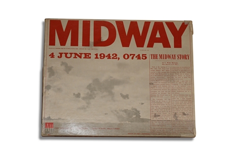 Midway Naval-Air Battle Game  4 JUNE 1942 0745/1964 Avalon Hill  WWII War Game
