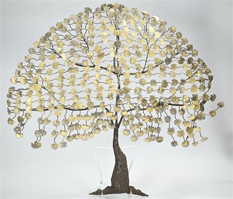 Mid-Century Brass "Tree of Life" Sculpture