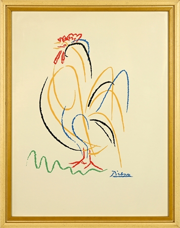 Vintage Pablo Picasso 'Rooster' Serigraph