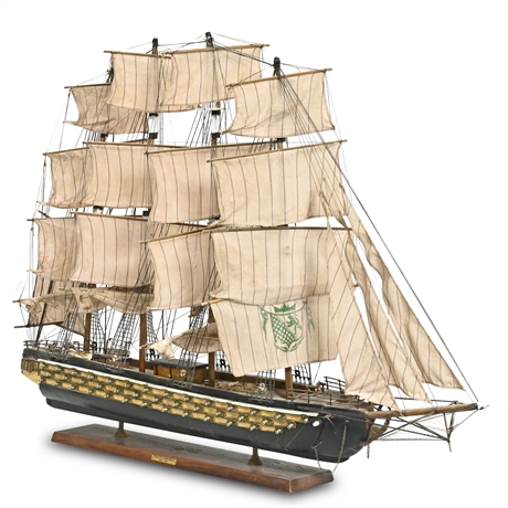 Vintage Spanish War Ship Model Fragata Espanola 1780