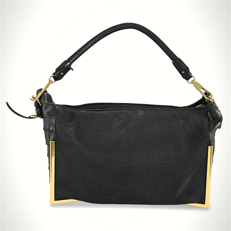 3.1 Phillip Lim Pashli Medium Satchel Black Mixed Leather Gold Hardware