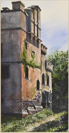 "Puxley Castle Ireland" Original Watercolor