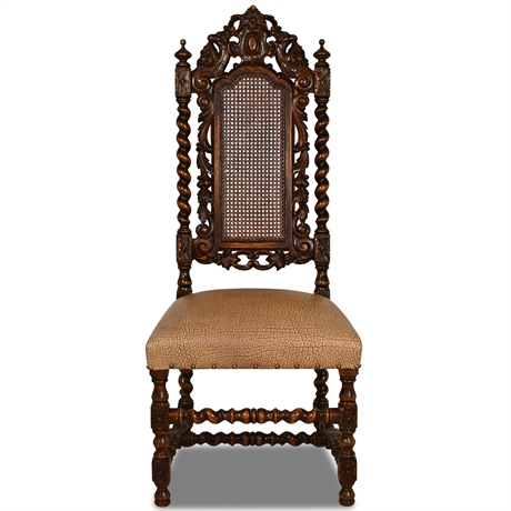 Spanish Colonial Revival Barley Twist Chair